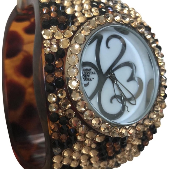 Jimmy Crystal Accessories - Jimmy Crystal leopard print watch
